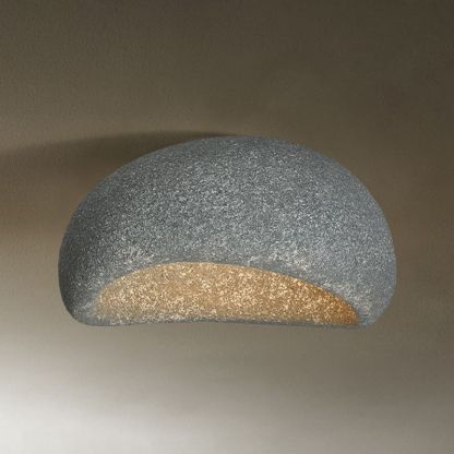 Byers Moderno LED Lámpara de Techo Blanco/Gris Dormitorio/Pasillo Resina