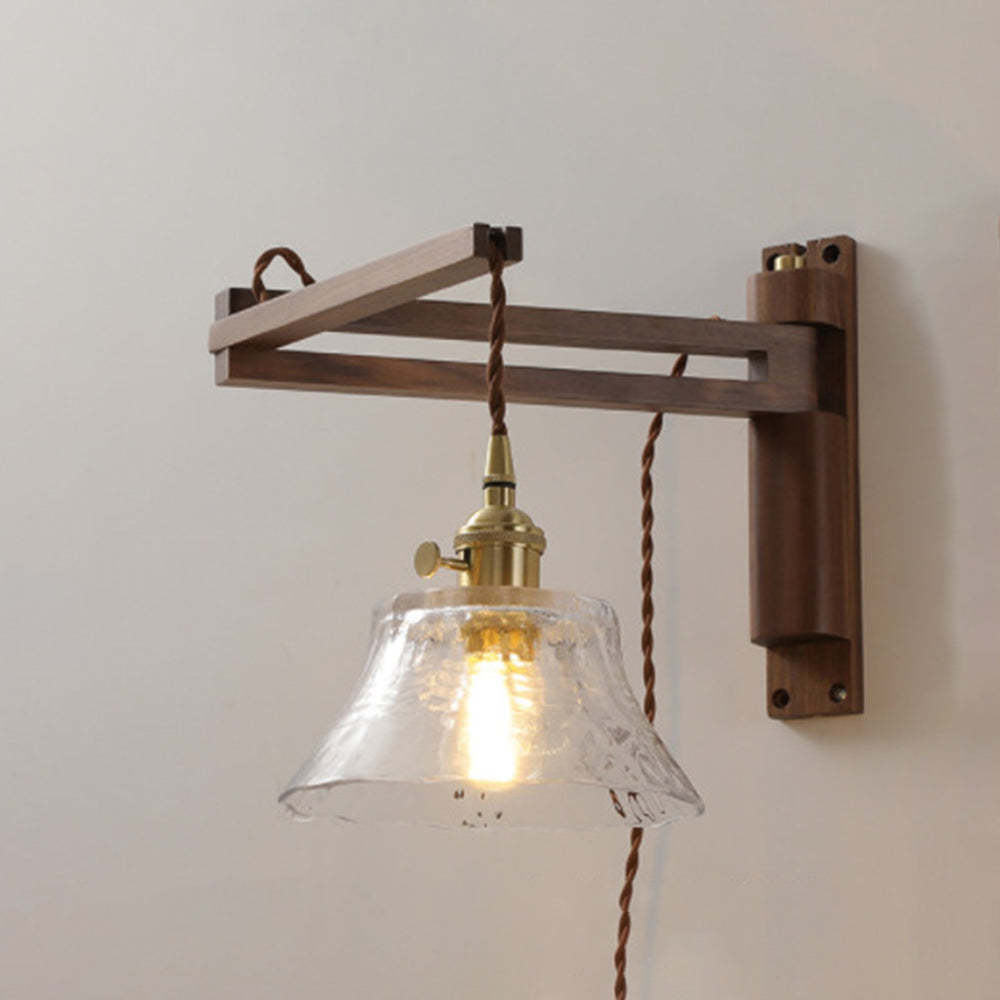 Ozawa Vintage Cerámica/Madera LED Aplique de Pared