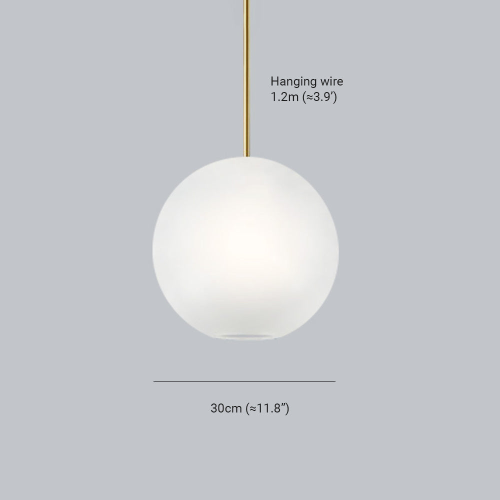 Hailie Moderne Boble Metal Pendellampe, Guld