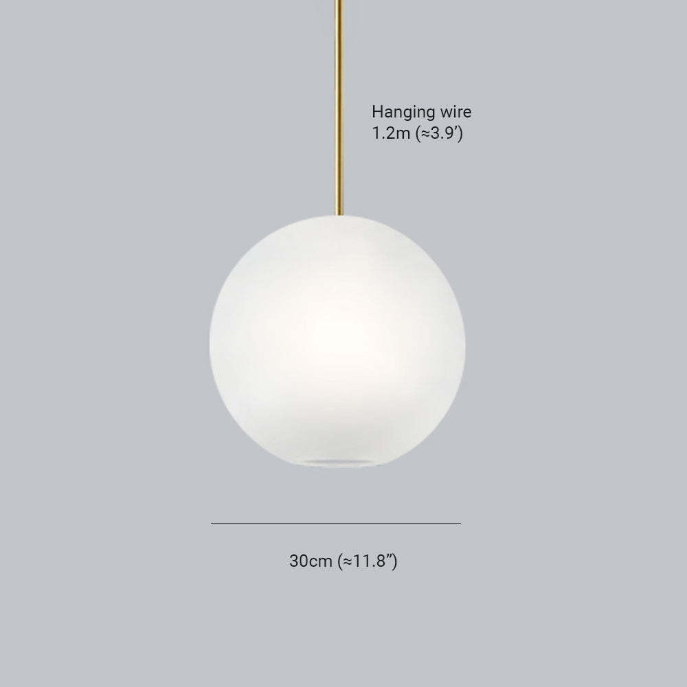Hailie Moderne Boble Metal Pendellampe, Guld