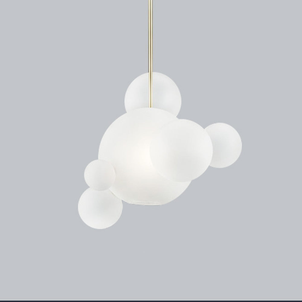 Hailie Moderne Boble Metal Pendellampe, Guld