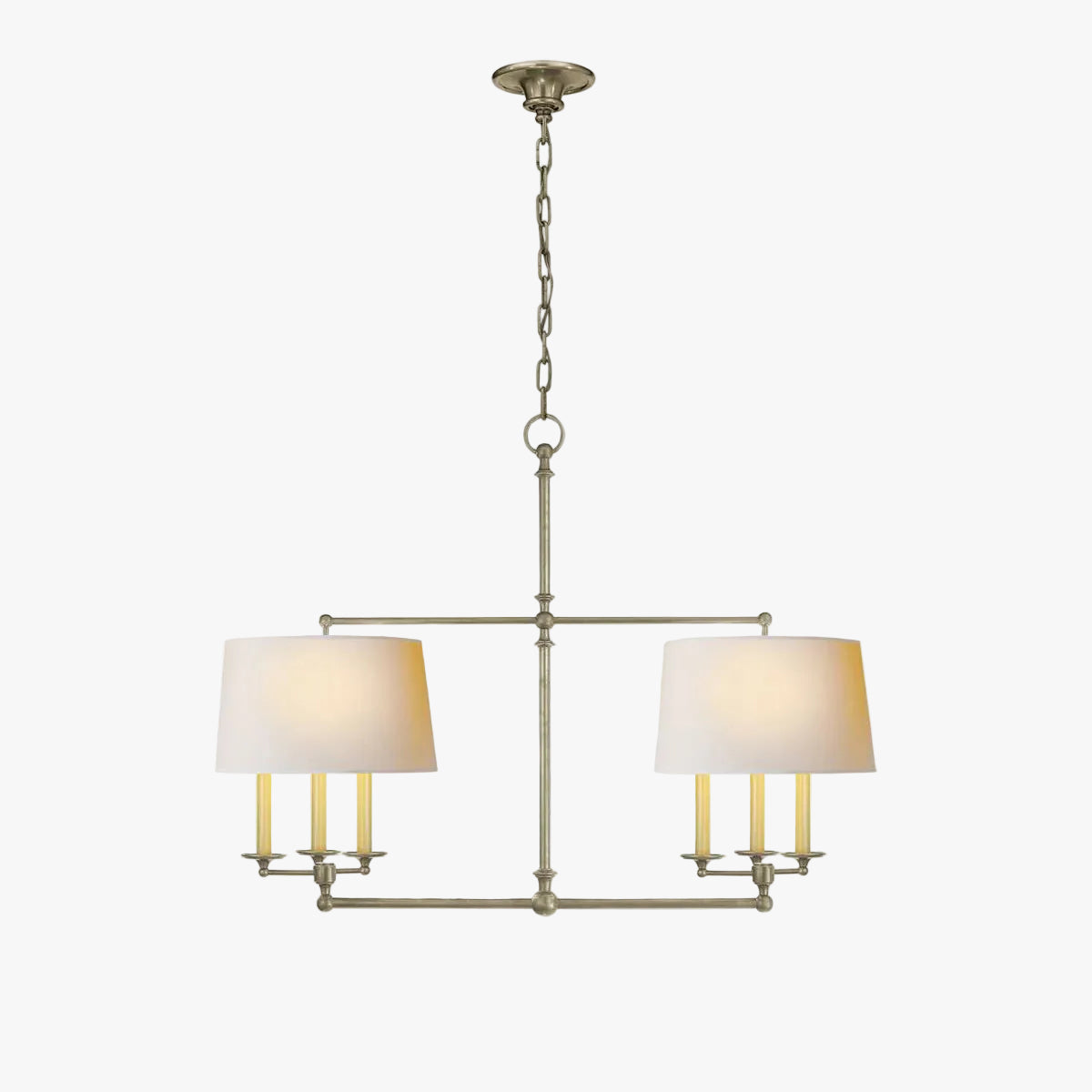 Axis Fabric Brass Chandelier