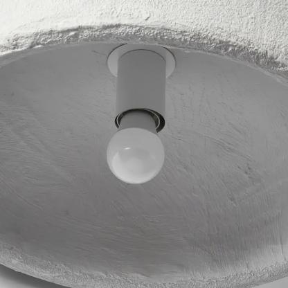 Byers LED Lámpara Colgante Tazón Gris Dormitorio/Comedor Metal