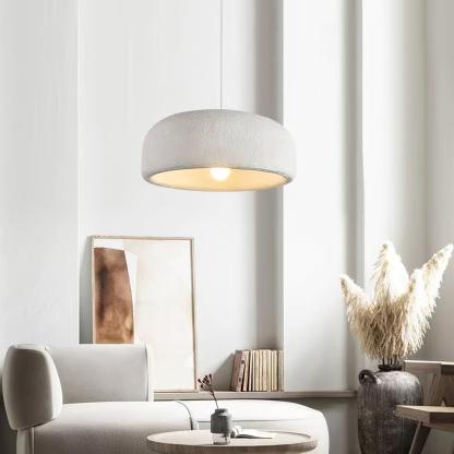 Byers LED Lámpara Colgante Tazón Gris Dormitorio/Comedor Metal