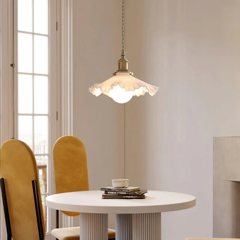 Carins Vintage Flower Glass Pendant Light Shades Bedroom Dining Room