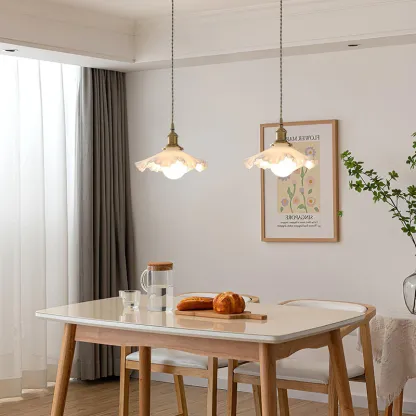 Carins Vintage Flower Glass Pendant Light Shades Bedroom Dining Room