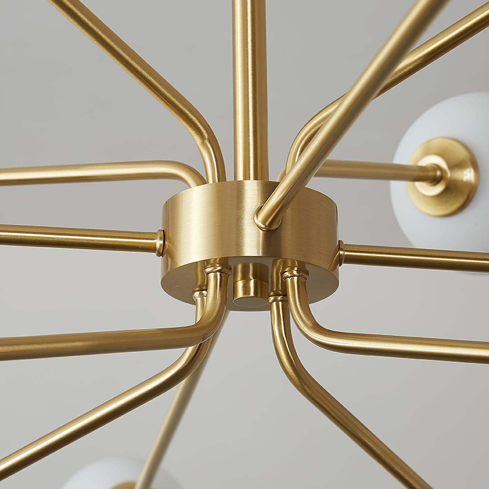Halo Modern Multi-Arm Glass Globe Chandelier