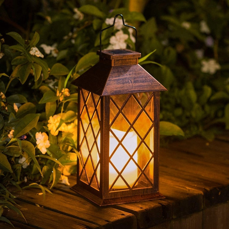 Orr LED Linterna Sin Llama Vela Aplique Exterior Solar