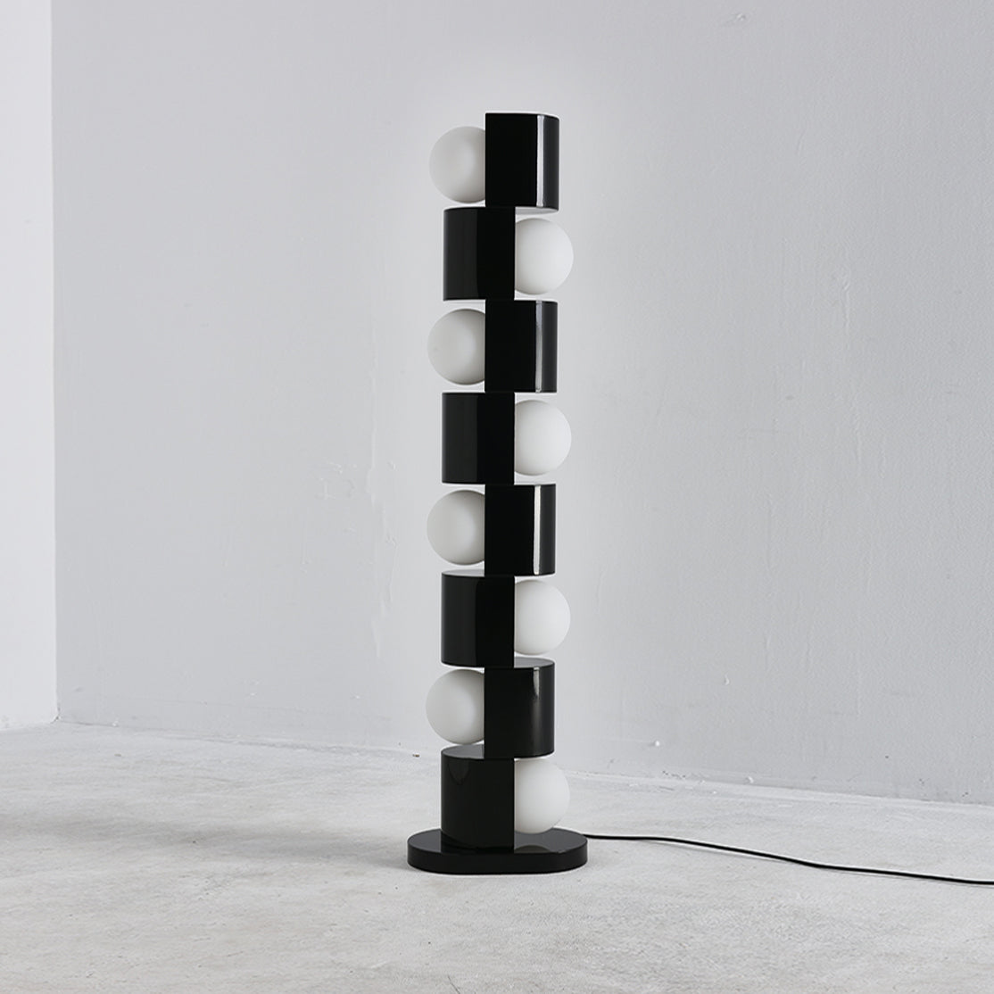 Retro Totem Gloss Red Floor Lamp