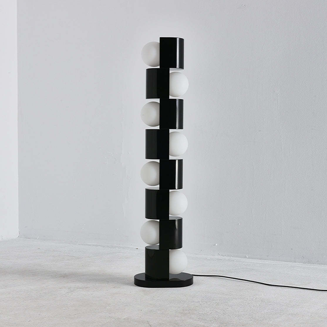 Retro Totem Gloss Red Floor Lamp