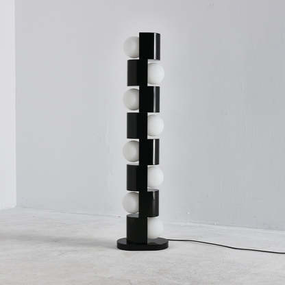 Retro Totem Gloss Red Floor Lamp