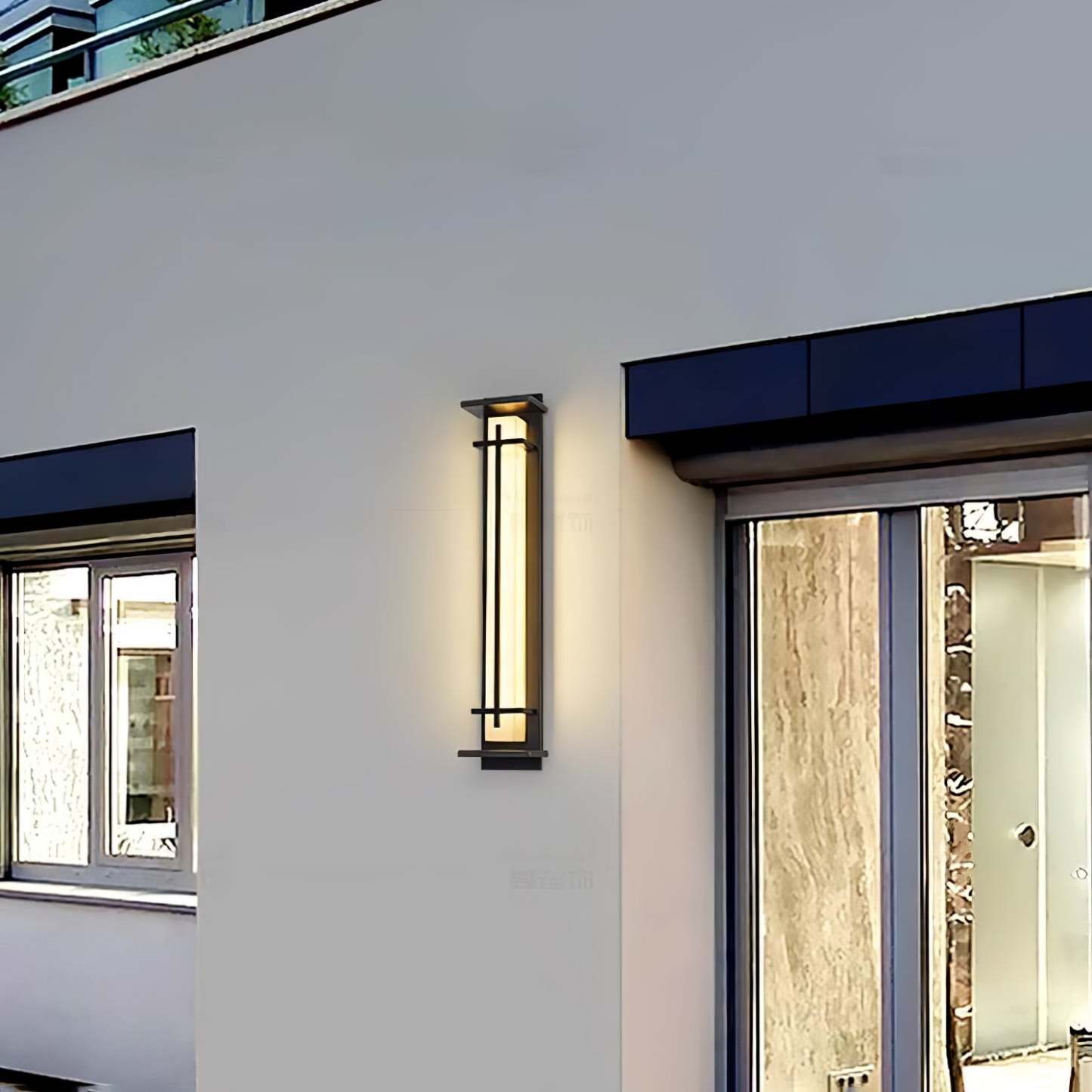 Square Outdoor Alabaster Aplique