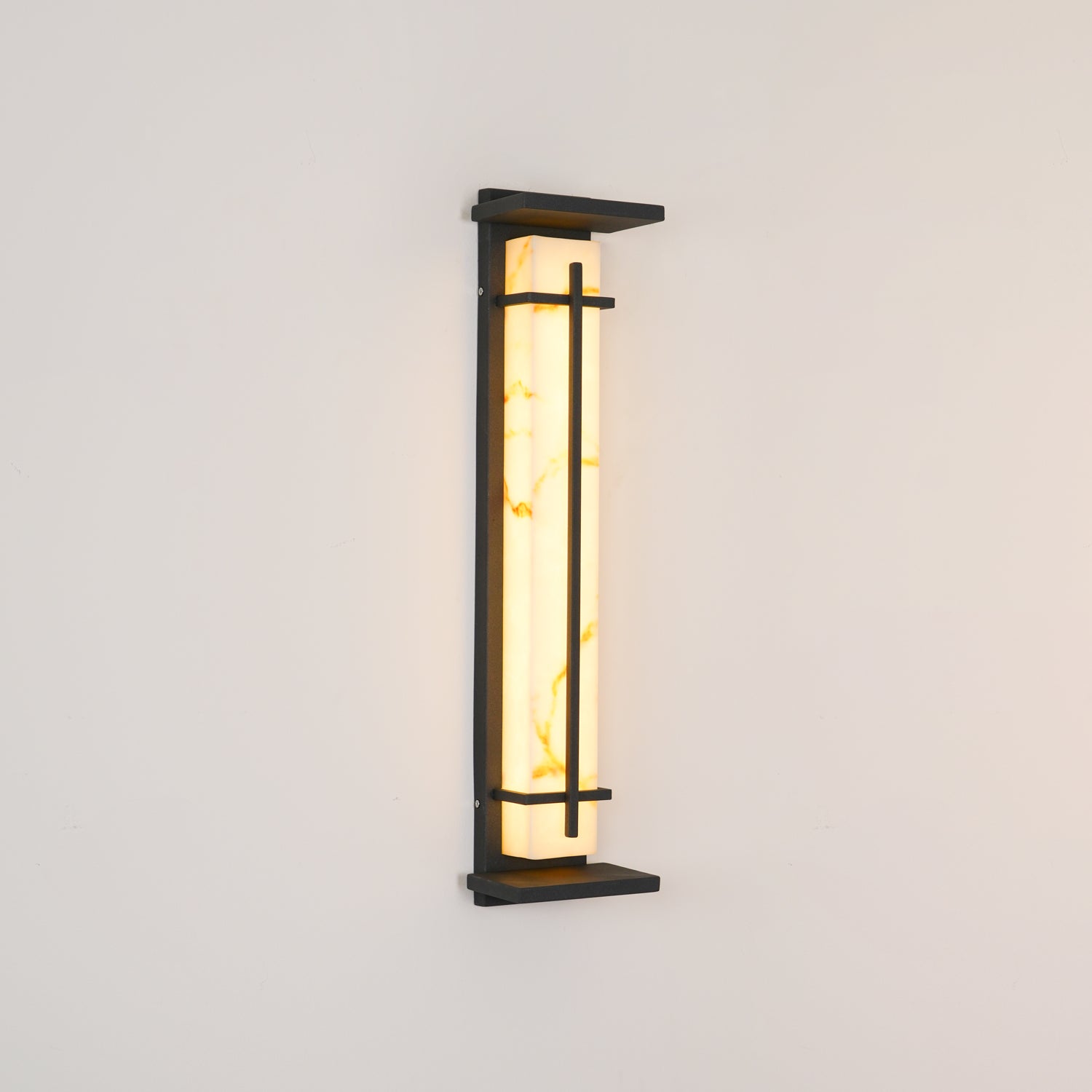 Square Outdoor Alabaster Aplique