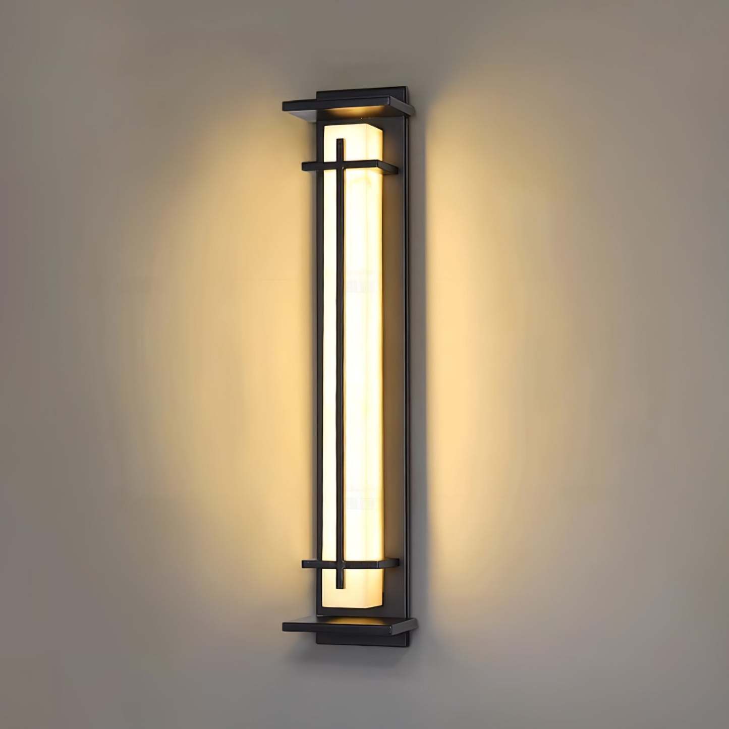 Square Outdoor Alabaster Aplique