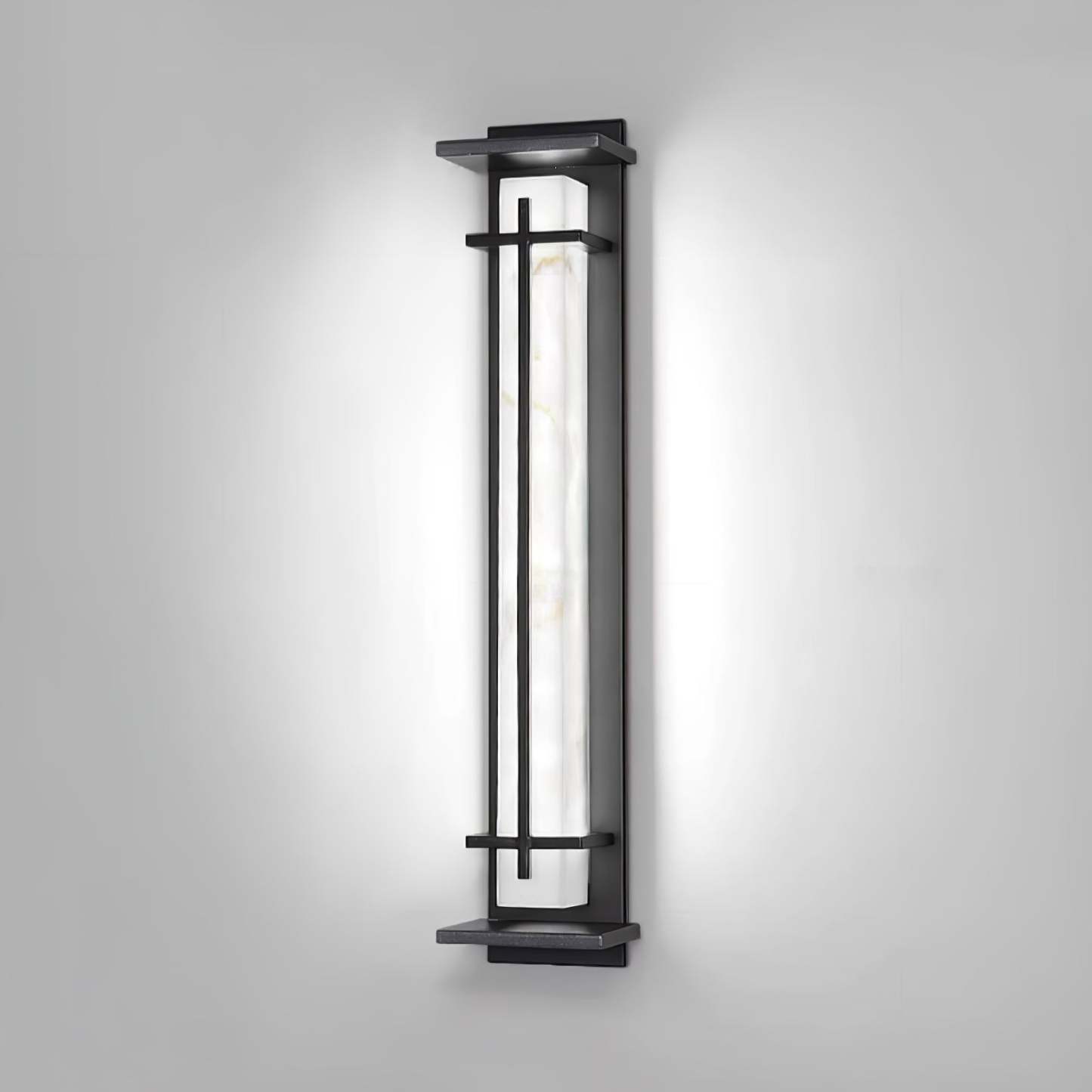 Square Outdoor Alabaster Aplique