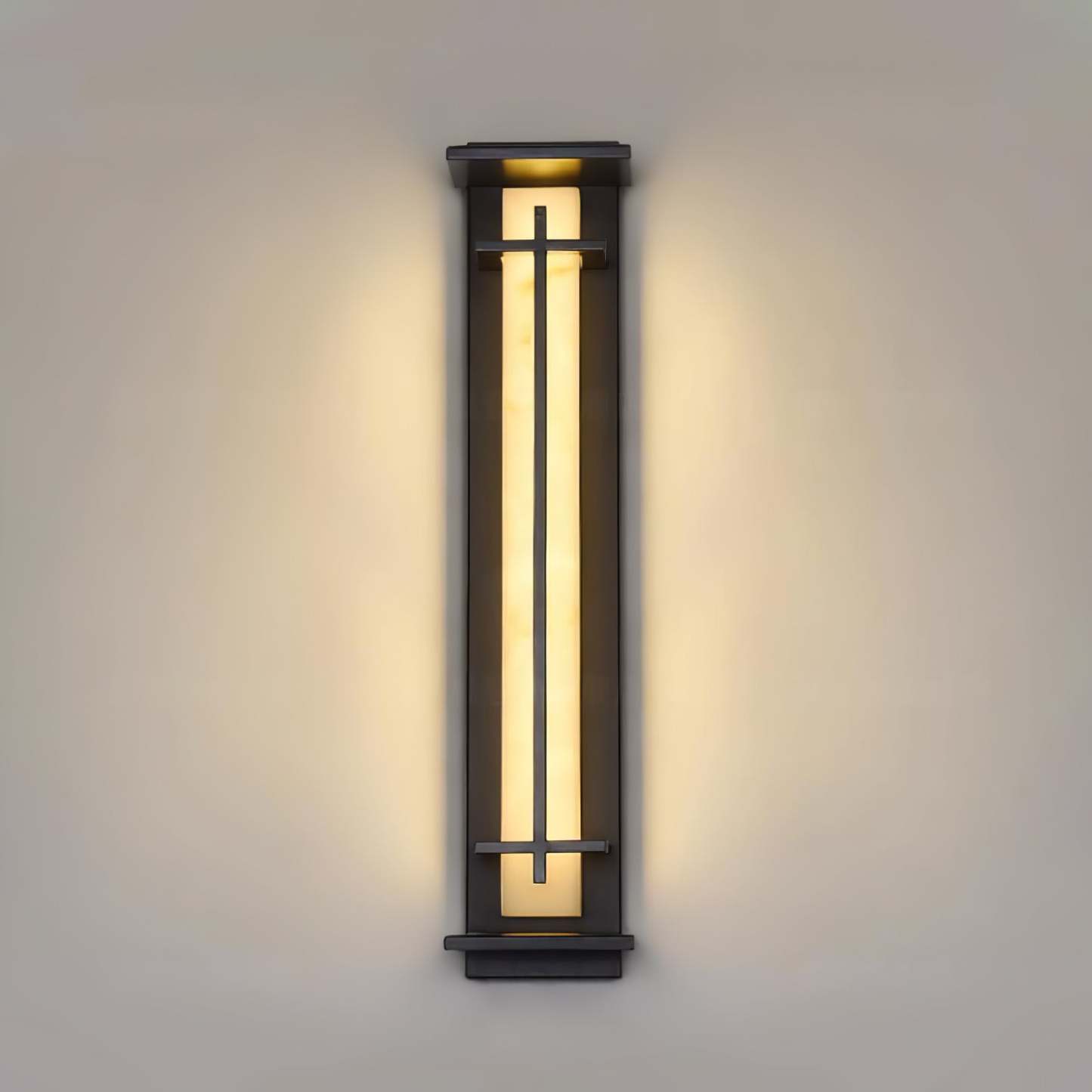 Square Outdoor Alabaster Aplique