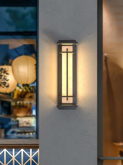 Square Outdoor Alabaster Aplique
