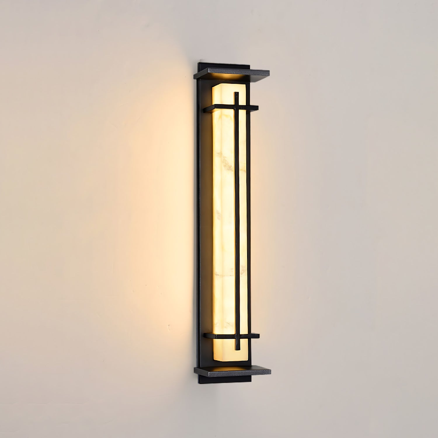 Square Outdoor Alabaster Aplique