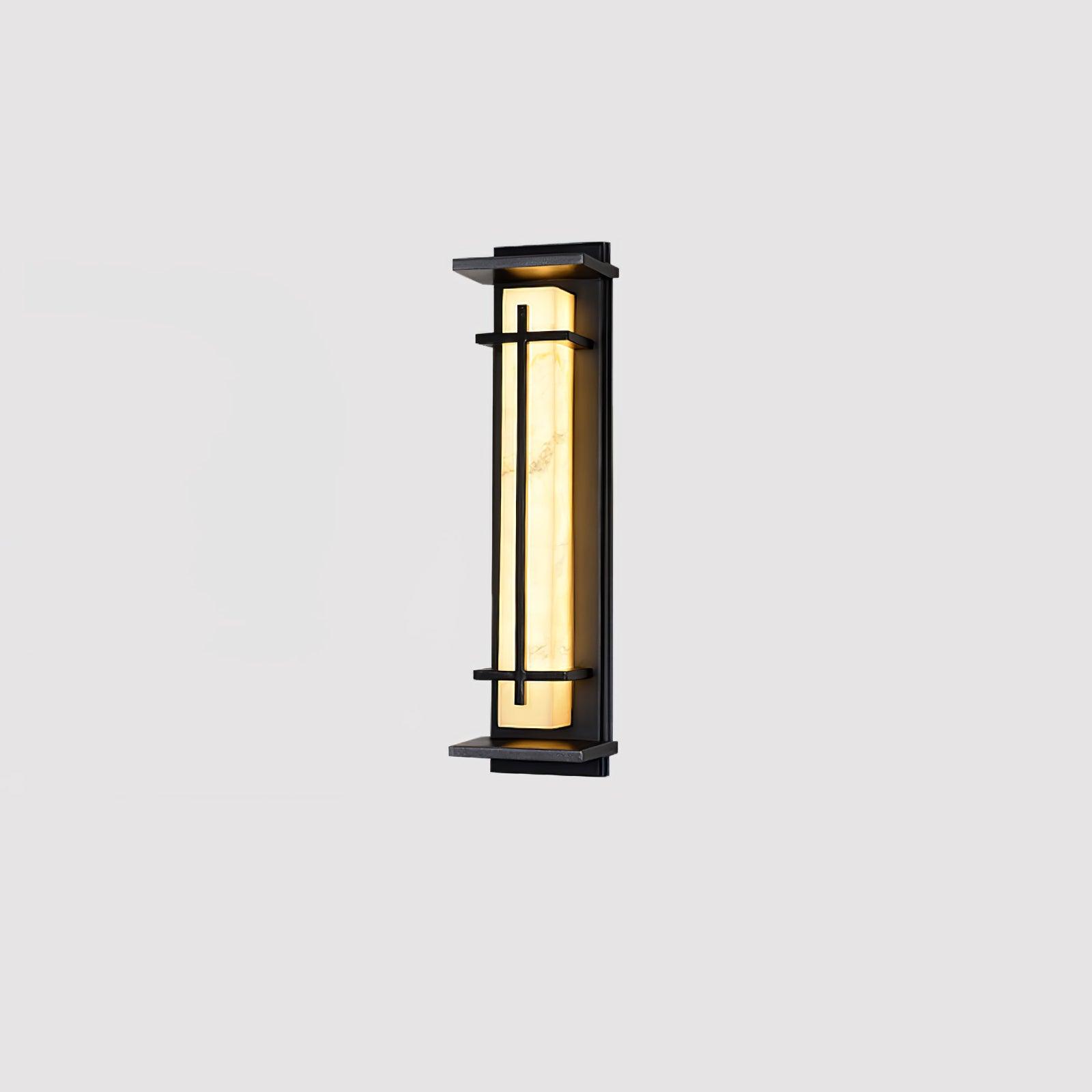 Square Outdoor Alabaster Aplique