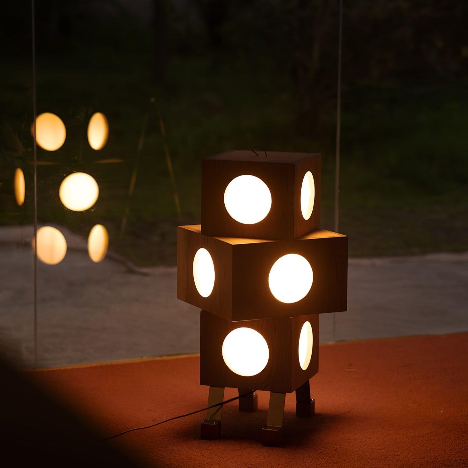 Hakka Square Robot Floor Lamp