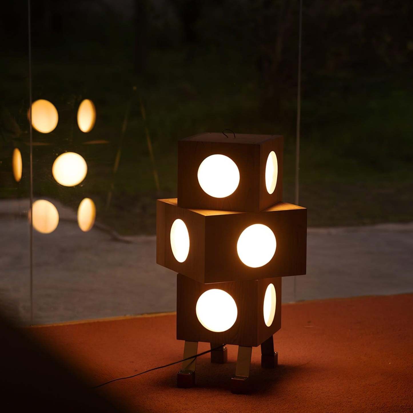 Hakka Square Robot Floor Lamp