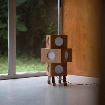 Hakka Square Robot Floor Lamp