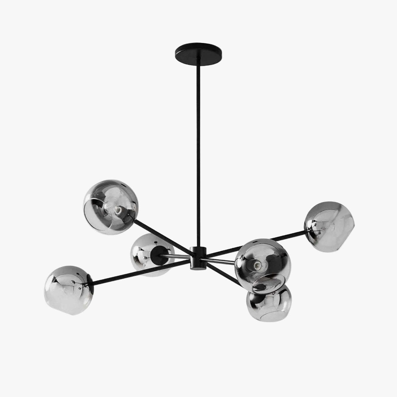 Axis Geometric Smoked Glass Chandelier