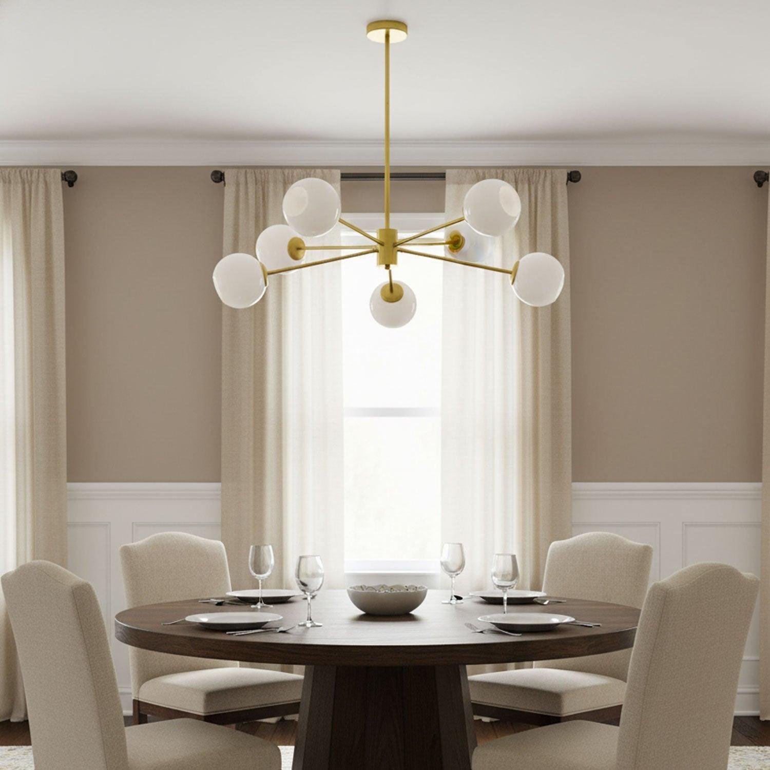 Axis Geometric Smoked Glass Chandelier