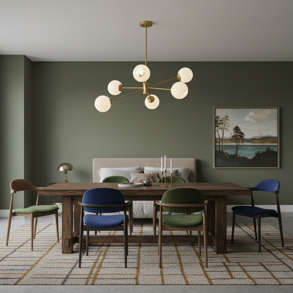 Axis Geometric Smoked Glass Chandelier