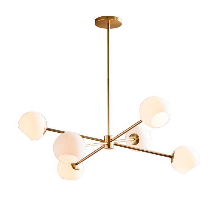 Axis Geometric Smoked Glass Chandelier