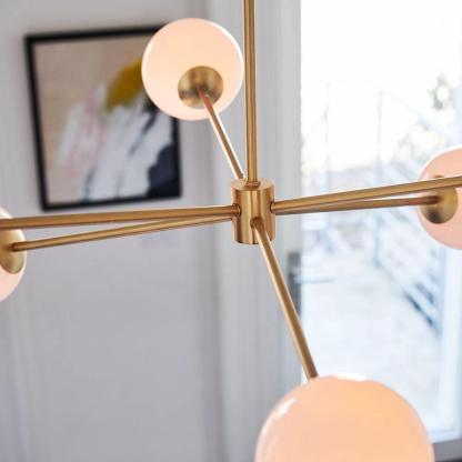Axis Geometric Smoked Glass Chandelier