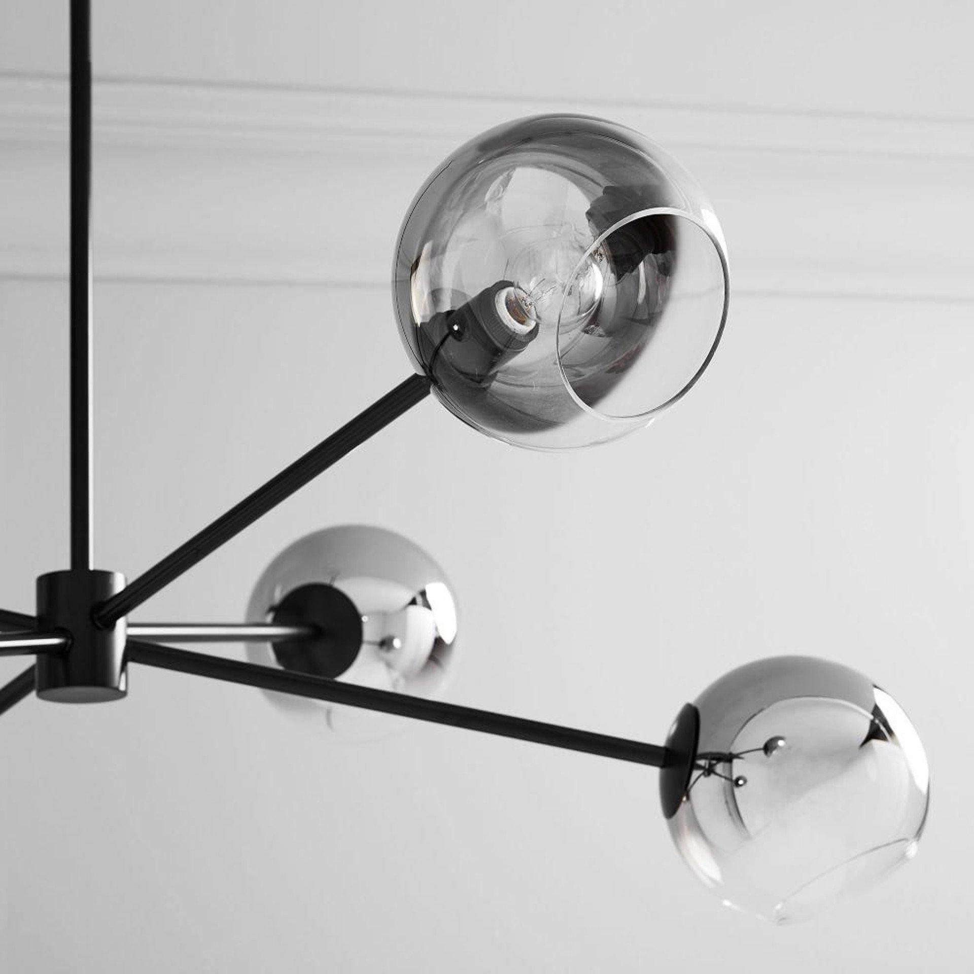 Axis Geometric Smoked Glass Chandelier