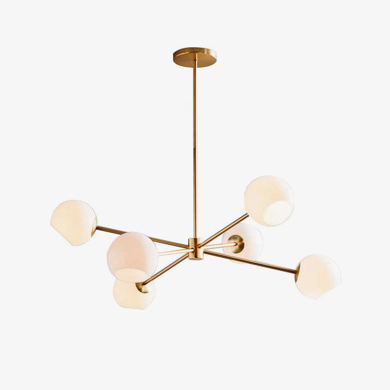 Axis Geometric Smoked Glass Chandelier