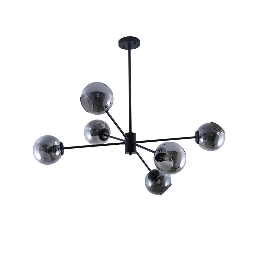Axis Geometric Smoked Glass Chandelier