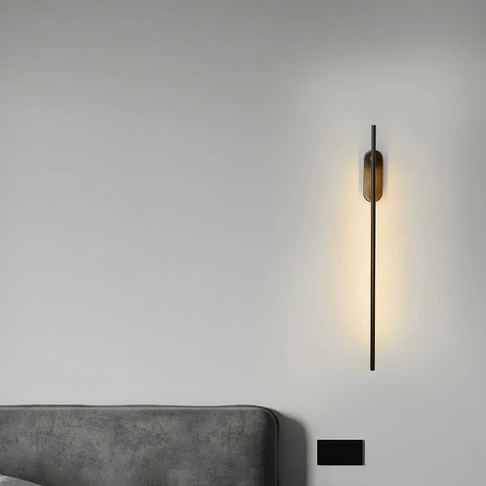 Edge Minimalismo Metal Acrílico Lámpara de Pared Dormitorio Salón