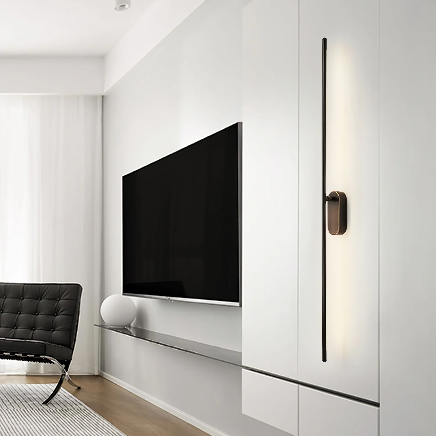 Edge Minimalismo Metal Acrílico Lámpara de Pared Dormitorio Salón