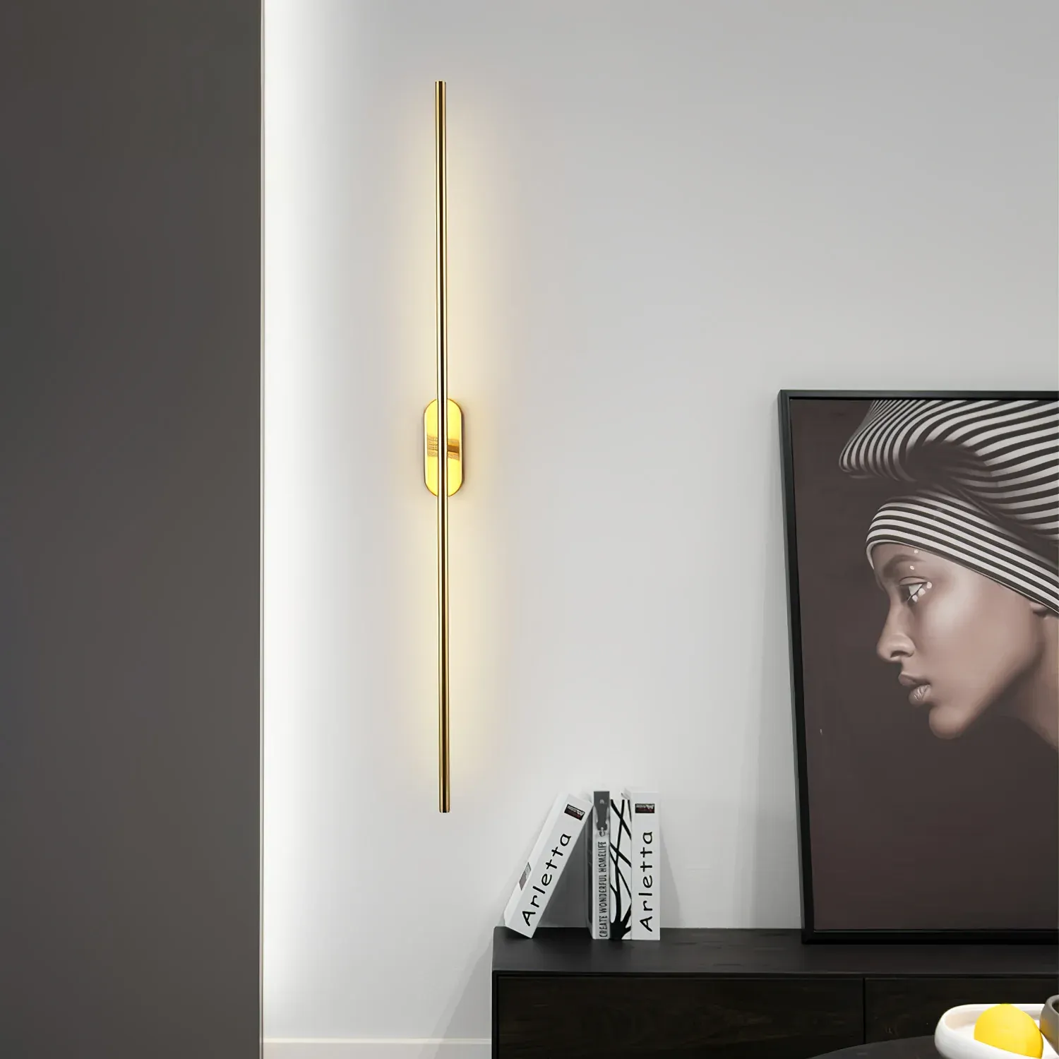 Edge Minimalismo Metal Acrílico Lámpara de Pared Dormitorio Salón