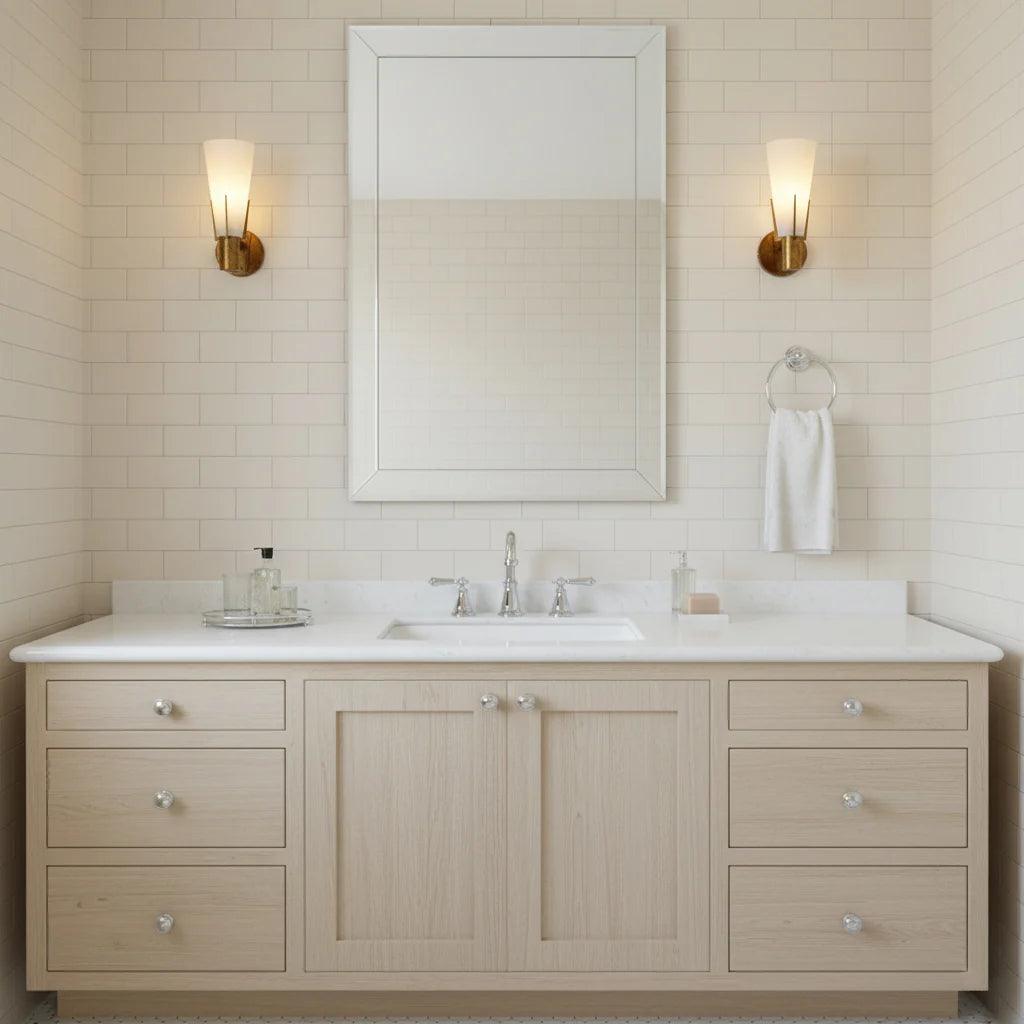 Axis Brass Glass Cone Wall Light