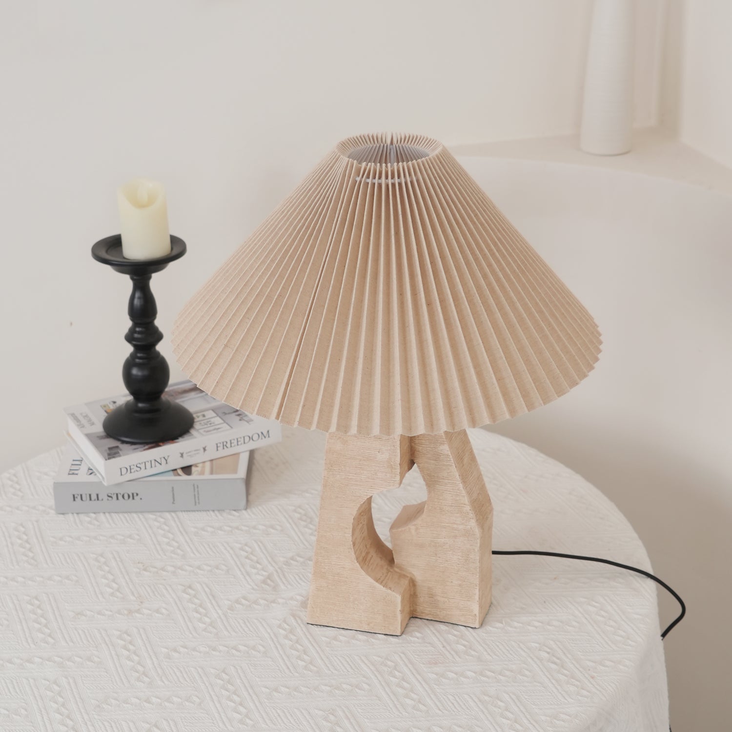Artelux Stone Pillar Table Lamp