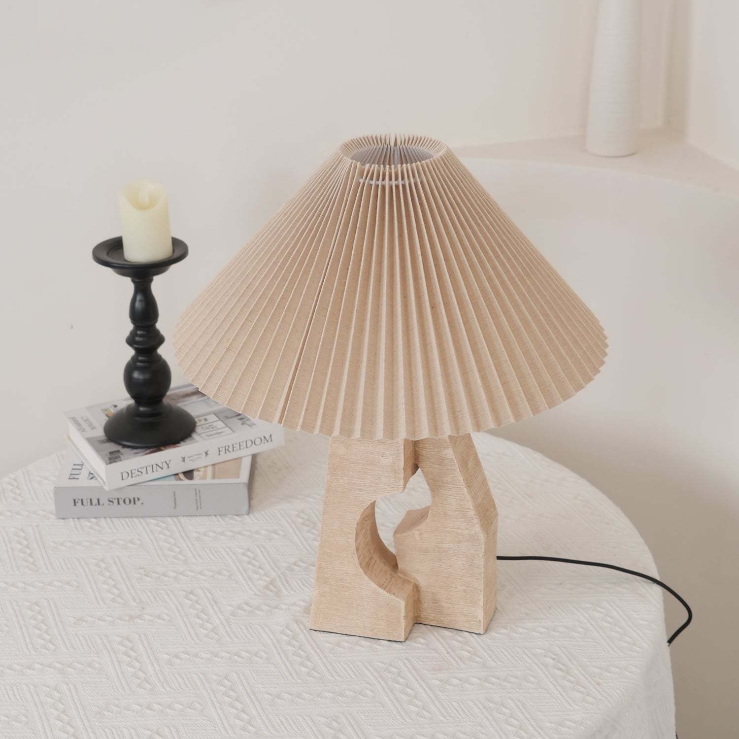 Artelux Stone Pillar Table Lamp