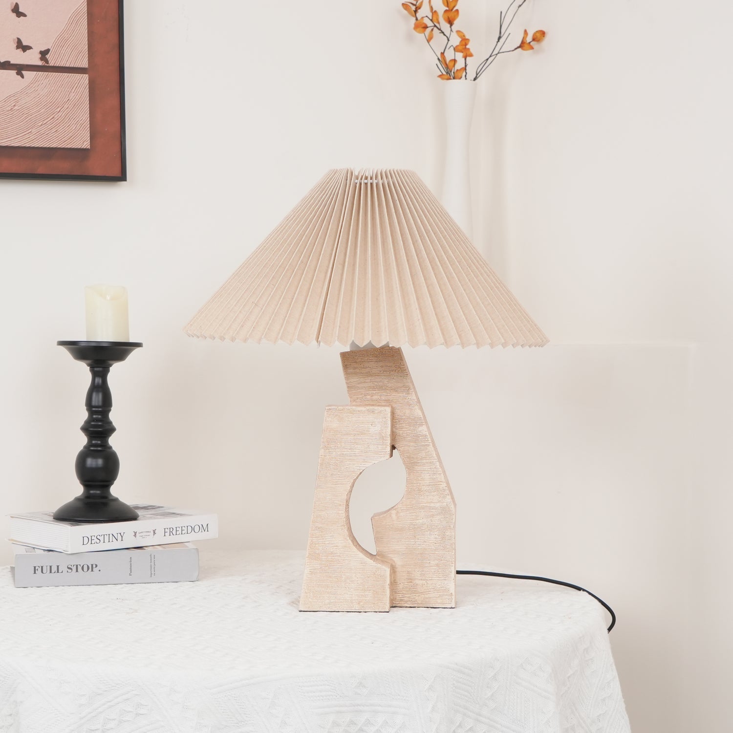 Artelux Stone Pillar Table Lamp