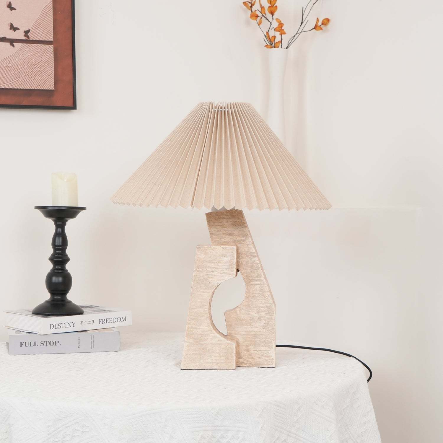 Artelux Stone Pillar Table Lamp