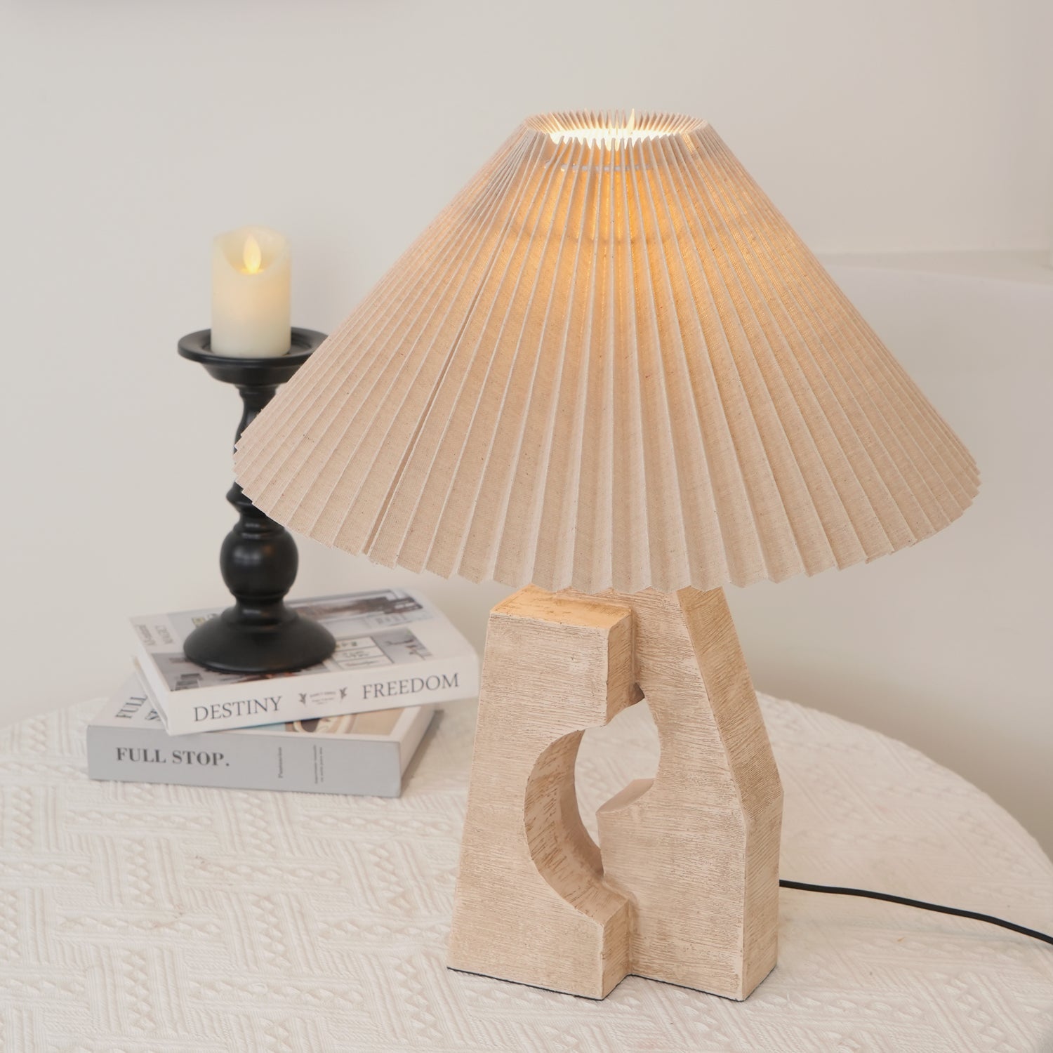 Artelux Stone Pillar Table Lamp