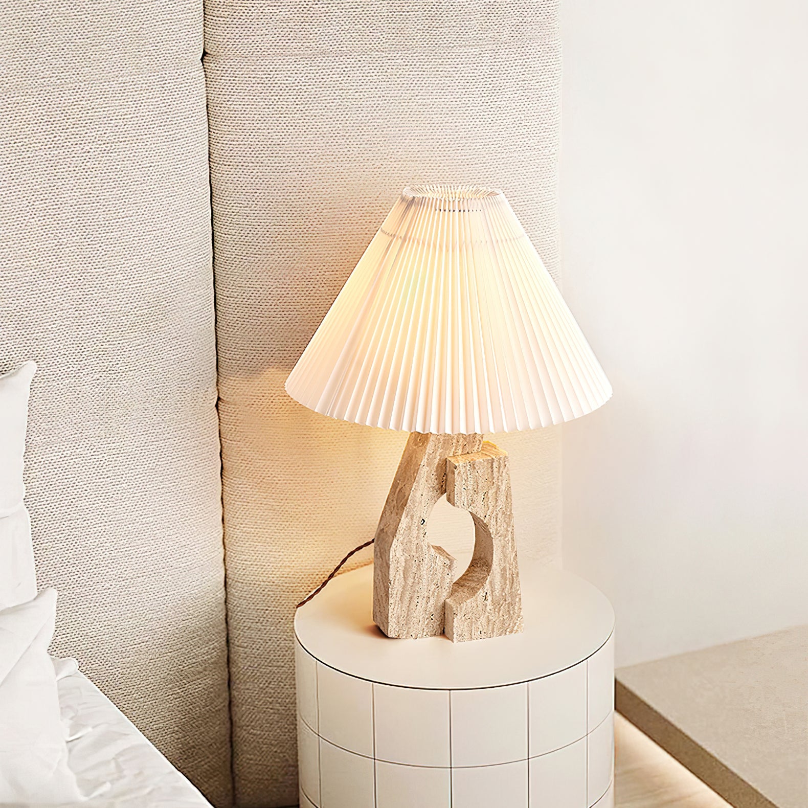Artelux Stone Pillar Table Lamp