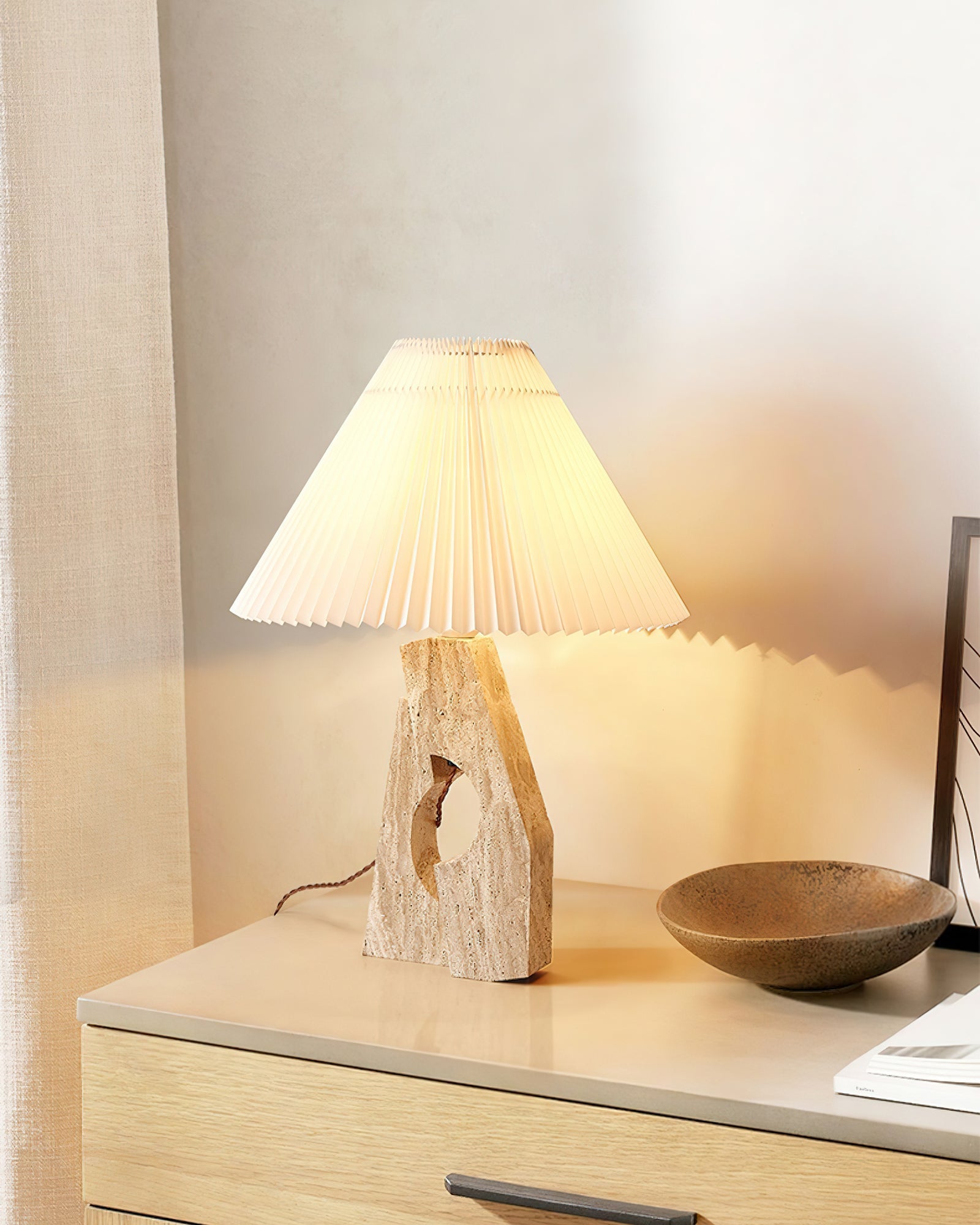 Artelux Stone Pillar Table Lamp
