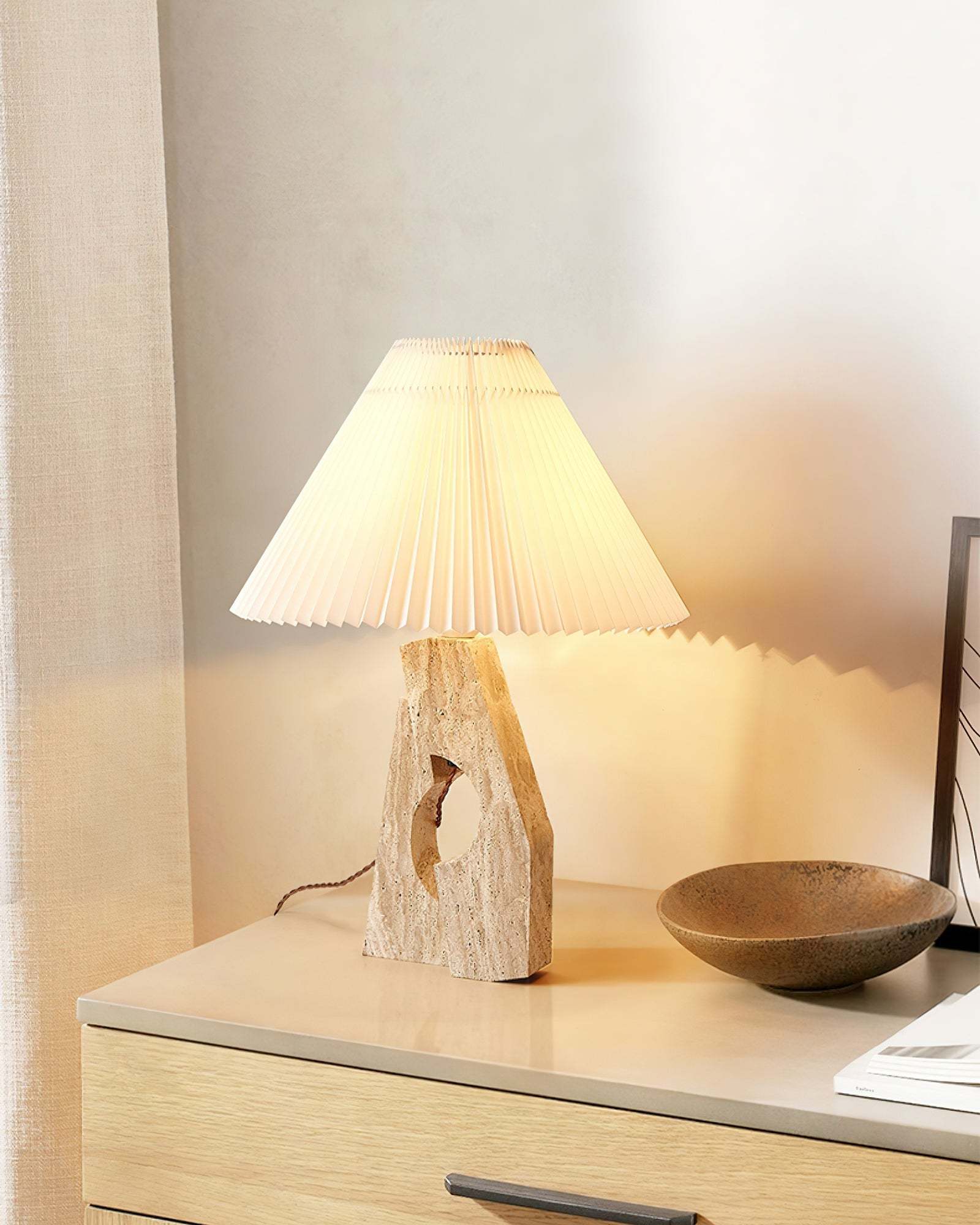 Artelux Stone Pillar Table Lamp
