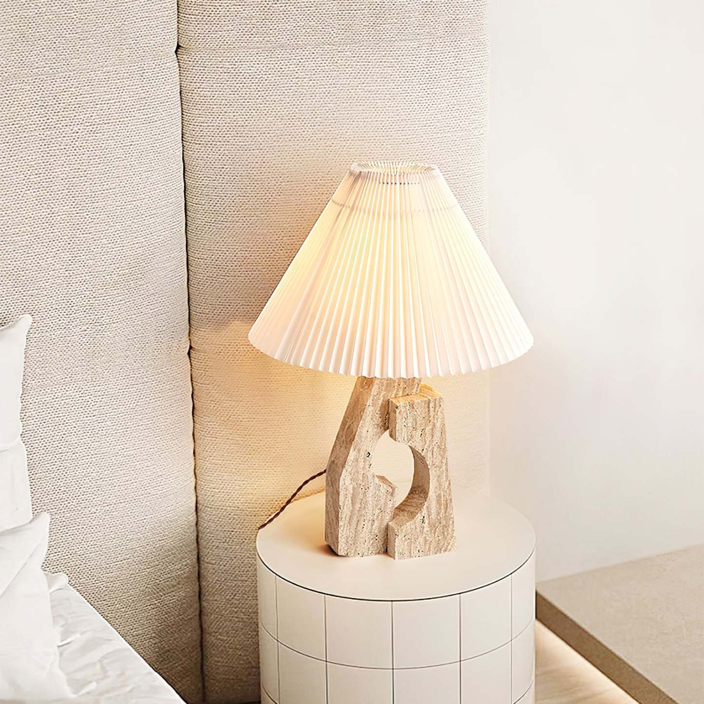 Artelux Stone Pillar Table Lamp
