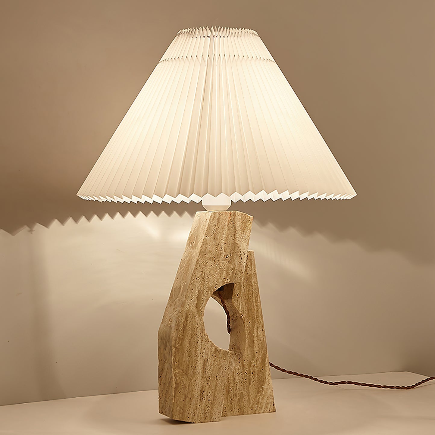 Artelux Stone Pillar Table Lamp