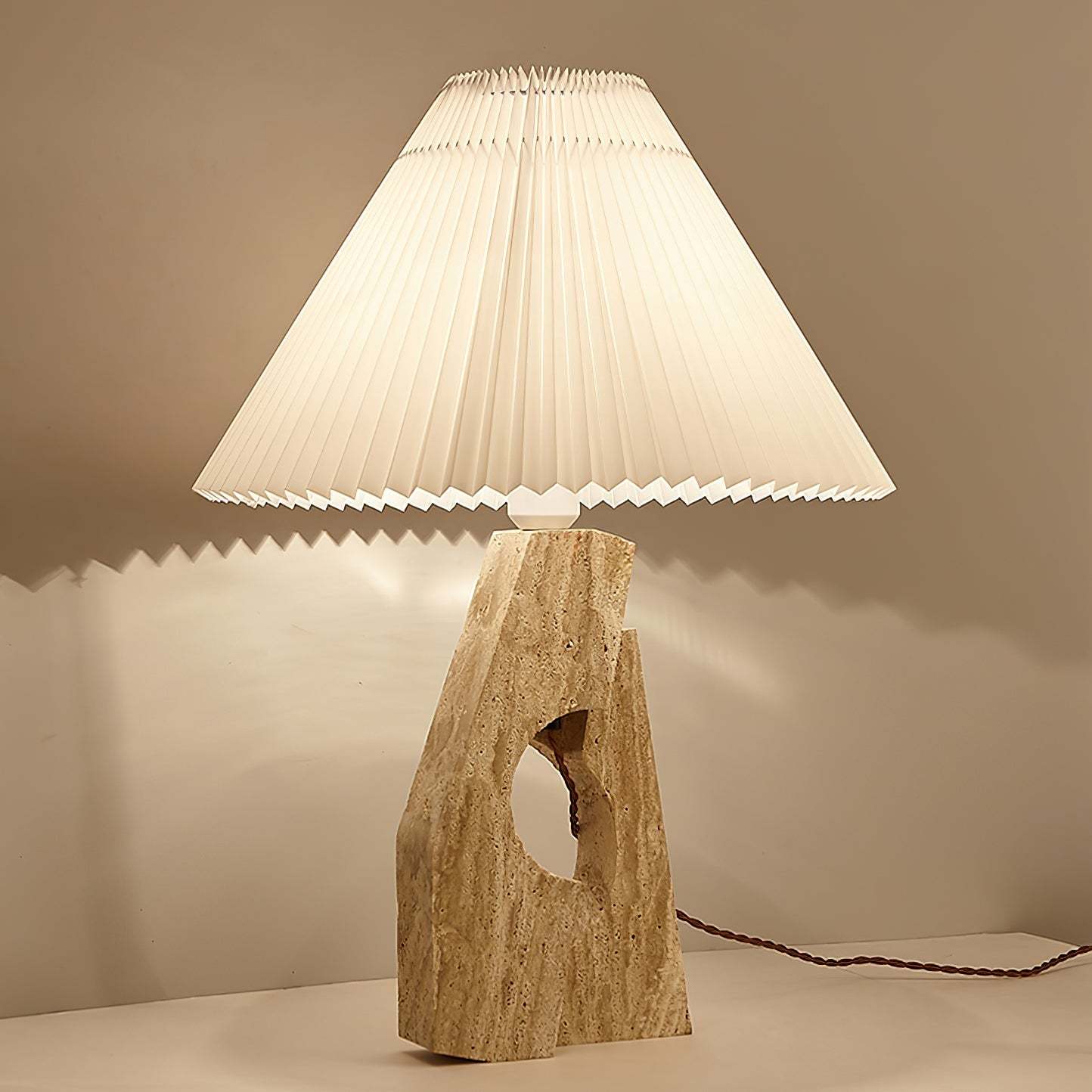Artelux Stone Pillar Table Lamp