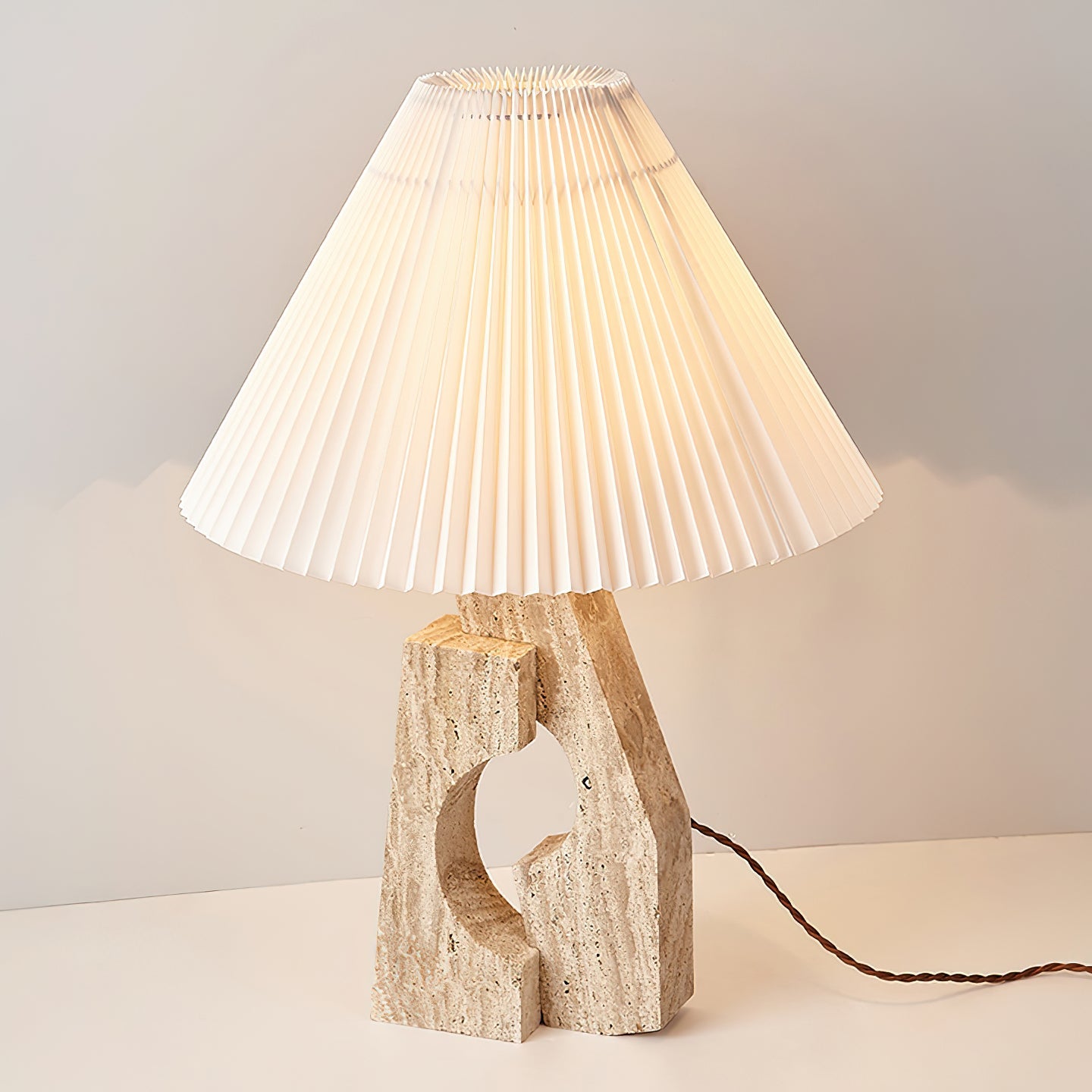 Artelux Stone Pillar Table Lamp